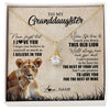 Alluring Beauty Necklace 18K Yellow Gold Finish | Personalized To My Granddaughter Gifts Necklace From Grandma Old Lion Granddaughter Jewelry Birthday Graduation Christmas Customized Gift Box Message Card | siriusteestore