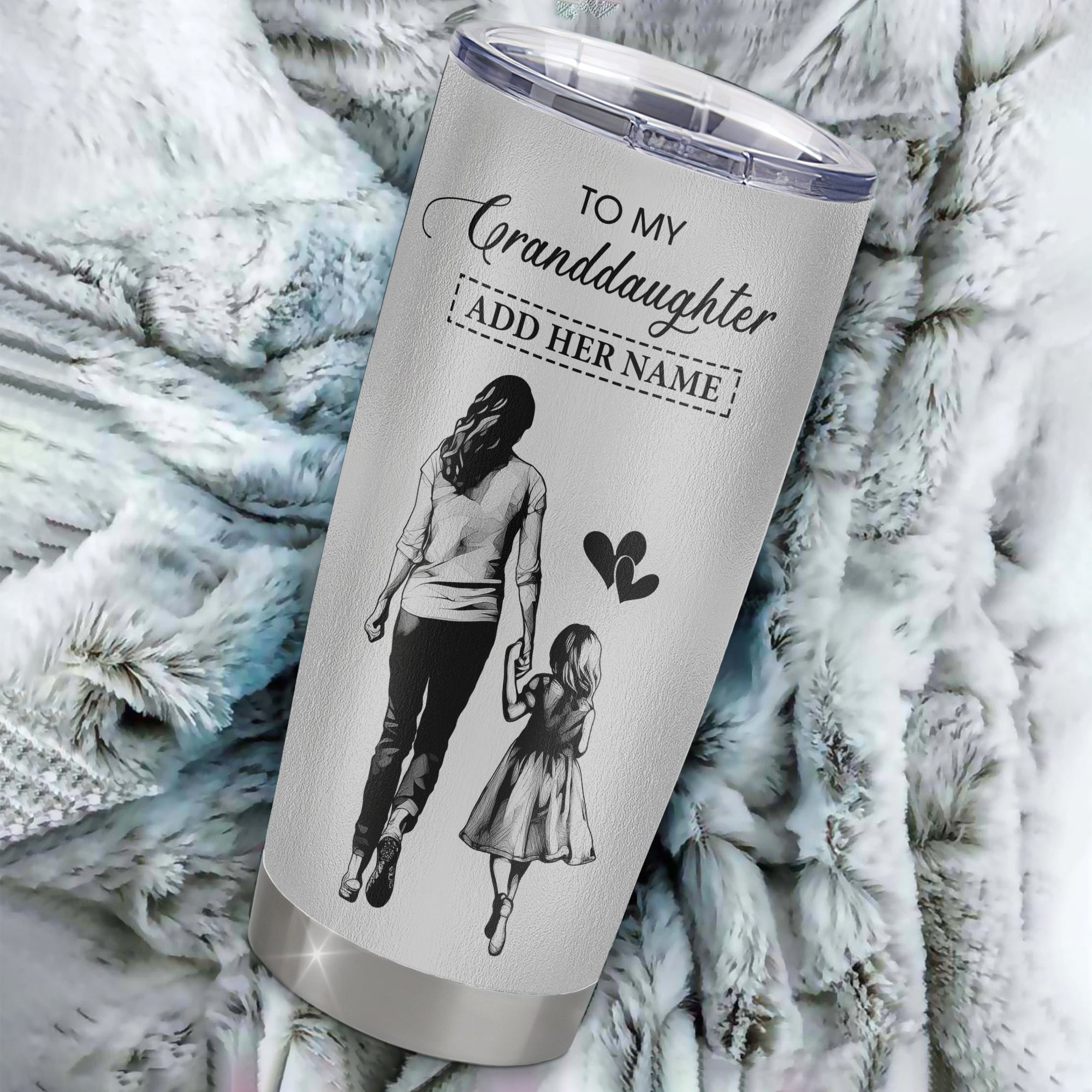 Personalized To My Granddaughter Gifts Tumbler From Grandma Nana Whenever Woman Unique Birthday Gifts For Granddaughter Graduation Christmas Custom Stainless Steel Mug | siriusteestore