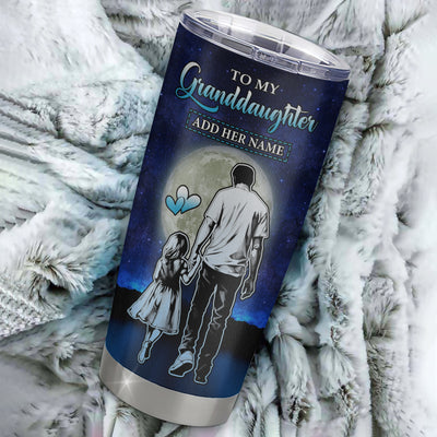 Personalized To My Granddaughter Gifts Tumbler From Grandpa Papa I Closed My Eyes For A Moment Granddaughter Birthday Graduation Christmas Custom Stainless Steel Mug | siriusteestore