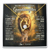 Forever Love Necklace 18K Yellow Gold Finish | 1 | Personalized To My Granddaughter Lion Necklace From Grandpa Never Forget That I Love You Granddaughter Birthday Christmas Customized Gift Box Message Card | siriusteestore