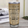 Personalized To My Granddaughter Lion Tumbler From Grandpa Stainless Steel Cup I'll Stay There Forever Granddaughter Birthday Graduation Christmas Travel Mug | siriusteestore
