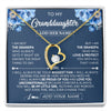 Forever Love Necklace 18K Yellow Gold Finish | 1 | Personalized To My Granddaughter Necklace From Grandpa Proud Of You Birthday Gifts For Granddaughter Jewelry Gifts Christmas Custom Gift Box Message Card | https://siriusteestore.