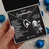 Forever Love Necklace 14K White Gold Finish | 2 | Personalized To My Granddaughter Necklace From Grandpa You Are Always In Mine Beautiful Granddaughter Birthday Graduation Christmas With Gift Box Message Card | siriusteestore