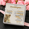 Alluring Beauty Necklace 14K White Gold Finish | 2 | Personalized To My Granddaughter Necklace From Nana Lion Never Feel That You Are Alone Great Granddaughter Birthday Christmas Customized Gift Box Message Card | siriusteestore