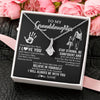 Alluring Beauty Necklace 14K White Gold Finish | 2 | Personalized To My Granddaughter Necklace I Love You Forever From Grandma Granddaughter Birthday Gifts Christmas Graduation Customized Gift Box Message Card | siriusteestore