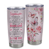 Personalized To My Granddaughter Tumbler From Grandma You Will Never Lose Butterfly Granddaughter Birthday Gifts Graduation Christmas Custom Cup Travel Mug | siriusteestore