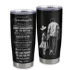 Personalized To My Granddaughter Tumbler From Papa Grandpa Stainless Steel Cup Whenever You Feel Overwhelmed Granddaughter Birthday Christmas Travel Mug | siriusteestore