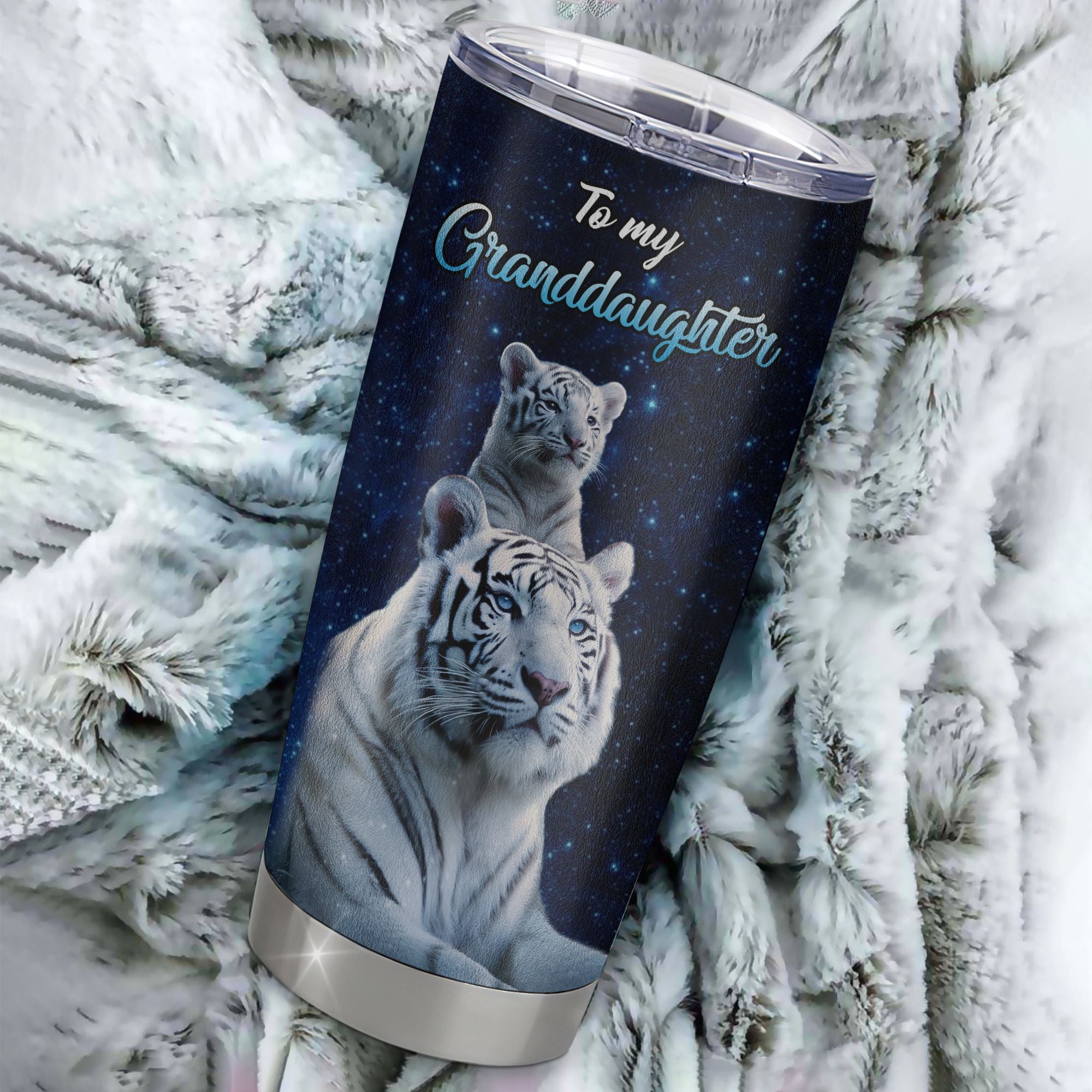Personalized To My Granddaughter Tumbler Gift From Grandma Pops Stainless Steel This Old Tiger Love You Granddaughter Birthday Graduation Christmas Travel Mug | siriusteestore