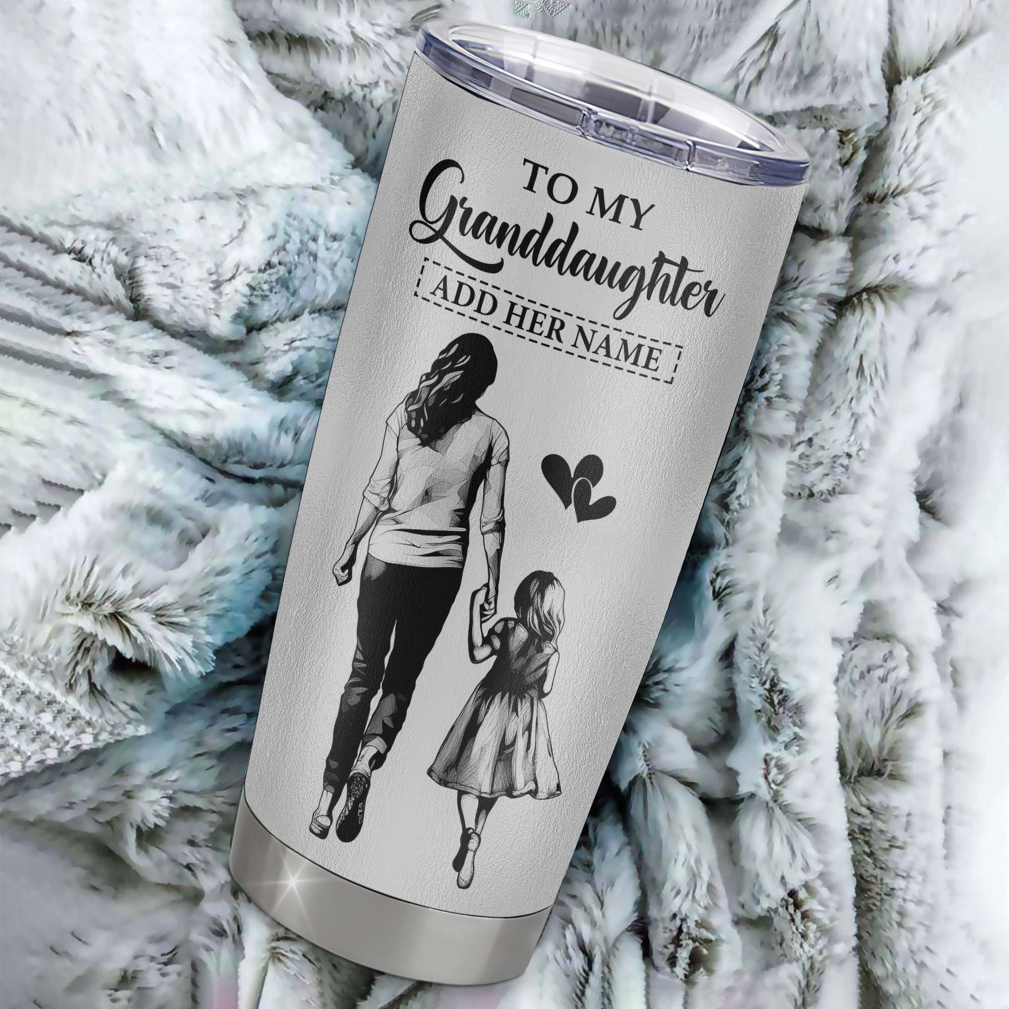 Personalized To My Granddaughter Tumbler You Will Never Lose From Grandma Gigi Granddaughter Birthday Gifts Christmas Custom Stainless Steel Cup Travel Mug | siriusteestore