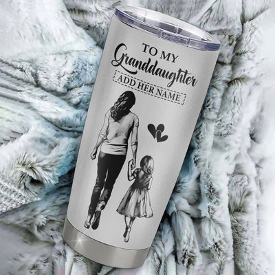 Personalized To My Granddaughter Tumbler You Will Never Lose From Grandma Gigi Granddaughter Birthday Gifts Christmas Custom Stainless Steel Cup Travel Mug | siriusteestore