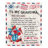 Personalized To My Grandma Gifts Blanket From Granddaughter Cardinal Letter Air Mail Letter Birthday Gifts For Grandma Mothers Day Christmas Grandma Fleece Blanket | siriusteestore