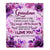 Personalized To My Grandma Gifts Blanket From Granddaughter Purple Floral Birthday Gifts For Grandma Mothers Day Thanksgiving Christmas Custom Fleece Blanket | siriusteestore