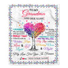 Personalized To My Grandma Gifts From Granddaughter Hugged Blanket Birthday Gifts For Grandma Mothers Day Thanksgiving Christmas Customized Fleece Blanket | siriusteestore