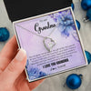 Forever Love Necklace 14K White Gold Finish | 2 | Personalized To My Grandma Necklace From Granddaughter Grandson I Love You Birthday Gifts Mothers Day Christmas Jewelry Customized Gift Box Message Card | siriusteestore