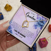 Forever Love Necklace 18K Yellow Gold Finish | 2 | Personalized To My Grandma Necklace From Granddaughter Grandson I Love You Birthday Gifts Mothers Day Christmas Jewelry Customized Gift Box Message Card | siriusteestore