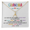 Alluring Beauty Necklace 18K Yellow Gold Finish | 1 | Personalized To My Grandma Necklace From Grandkids Granddaughter We Squeezed This Necklace Grandma Birthday Mothers Day Customized Gift Box Message Card | siriusteestore