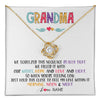 Love Knot Necklace 18K Yellow Gold Finish | 1 | Personalized To My Grandma Necklace From Grandkids Granddaughter We Squeezed This Necklace Grandma Birthday Mothers Day Customized Gift Box Message Card | siriusteestore