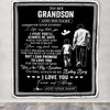 Personalized To My Grandson Gifts Blanket From Grandfather Wherever Your Journey In Life Grandpa Granddaughter Birthday Gifts Christmas Custom Fleece Blanket | siriusteestore
