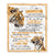 Personalized To My Grandson Gifts Blanket From Grandma Grandpa Wherever Your Journey In Life Tiger Grandson Birthday Gifts Warm Customized Fleece Blanket | siriusteestore