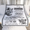 Personalized To My Grandson Gifts Blanket From Grandma Grandpa Wherever Your Journey In Life White Tier Granddaughter Birthday Gifts Christmas Fleece Blanket | siriusteestore