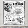 Personalized To My Grandson Gifts Blanket From Grandma Grandpa Wherever Your Journey In Life White Tier Granddaughter Birthday Gifts Christmas Fleece Blanket | siriusteestore