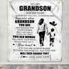Personalized To My Grandson Gifts Blanket From Grandma Nana Whenever Woman Unique Birthday Gifts For Grandson Graduation Christmas Custom Fleece Throw Blanket | siriusteestore