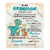 Personalized To My Grandson Gifts From Grandma Grandpa Blanket Dinosaur Letter I Hugged This Gifts For Grandson Birthday Graduation Christmas Fleece Blanket | siriusteestore