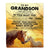 Personalized To My Grandson Gifts From Grandma Grandpa Blanket Don't Give Up Horse Gifts For Grandson Birthday Graduation Christmas Customized Fleece Blanket | siriusteestore