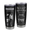 Personalized To My Grandson Gifts Tumbler From Grandma Nana I Closed My Eyes For A Moment Grandson Birthday Graduation Christmas Custom Stainless Steel Cup Travel Mug | siriusteestore