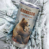 Personalized To My Grandson Gifts Tumbler From Grandma Papa Whenever Bear Unique Birthday Gifts For Grandson Graduation Christmas Custom Stainless Steel Cup Travel Mug | siriusteestore