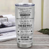 Personalized To My Grandson Gifts Tumbler From Grandma Papa Whenever Wolf Unique Birthday Gifts For Grandson Graduation Christmas Custom Stainless Steel Cup Travel Mug | siriusteestore