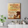 Personalized To My Grandson I Love You Forever Canvas From Grandma Grandpa Horse Grandson Birthday Gifts Graduation Christmas Custom Wall Art Print Framed Canvas | siriusteestore