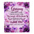 Personalized To My Granny Gifts Blanket From Granddaughter Purple Floral Birthday Gifts For Granny Mothers Day Thanksgiving Christmas Custom Fleece Blanket | siriusteestore