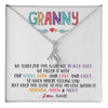 Alluring Beauty Necklace 14K White Gold Finish | 1 | Personalized To My Granny Necklace From Grandkids Granddaughter We Squeezed This Necklace Granny Birthday Mothers Day Customized Gift Box Message Card | siriusteestore