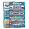 Personalized To My Husband Blanket From Wife Wood My Souldmate Husband Birthday Wedding Anniversary Valentines Christmas Customized Gift Fleece Blanket | siriusteestore