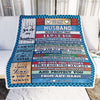 Personalized To My Husband Blanket From Wife Wood My Souldmate Husband Birthday Wedding Anniversary Valentines Christmas Customized Gift Fleece Blanket | siriusteestore