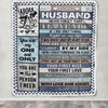 Personalized To My Husband Blanket From Wife Wood You Are My Love Husband Birthday Wedding Anniversary Valentines Christmas Customized Gift Fleece Blanket | siriusteestore