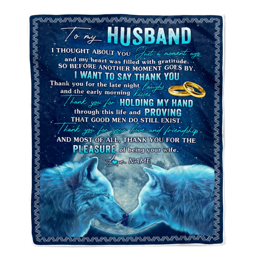 Personalized To My Husband From Wife Name Good Men Do Still Exist Birthday Anniversary Wedding Valentine's Day Christmas Gift Bed Quilt Fleece Throw Blanket | siriusteestore