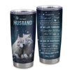 Personalized To My Husband From Wife Stainless Steel Tumbler Cup I Want You Wolf Husband For Him Birthday Anniversary Valentines Day Wedding Christmas Travel Mug | siriusteestore