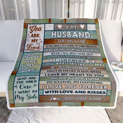 Personalized To My Husband Gifts From Wife Blanket Wood Sometimes Birthday Gifts For Husband Fathers Day Anniversary Wedding Gift Christmas Fleece Blanket | siriusteestore