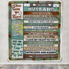 Personalized To My Husband Gifts From Wife Blanket Wood Sometimes Birthday Gifts For Husband Fathers Day Anniversary Wedding Gift Christmas Fleece Blanket | siriusteestore