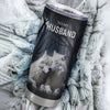 Personalized To My Husband Tumbler From Wife Stainless Steel Cup Wolf Never Forget That I Love You Husband Wedding Anniversary Birthday Christmas Travel Mug | siriusteestore