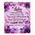Personalized To My Lala Gifts Blanket From Granddaughter Grandson Purple Floral Birthday Gifts For Lala Mothers Day Christmas Custom Fleece Throw Blanket | siriusteestore