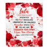Personalized To My Lala Gifts From Granddaughter Grandson Blanket Rose Flower Anniversary Birthday Gifts Lala Mothers Day Christmas Custom Fleece Blanket | siriusteestore