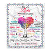 Personalized To My Lala Gifts From Granddaughter Grandson Hugged Blanket Birthday Gifts For Lala Mothers Day Thanksgiving Christmas Customized Fleece Blanket | siriusteestore