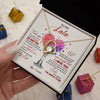 Forever Love Necklace 18K Yellow Gold Finish | 2 | Personalized To My Lala Necklace From Grandkids Never Forget That I Love You You Mean The World Lala Birthday Mothers Day Christmas Customized Gift Box Message Card | siriusteestore