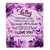 Personalized To My Lolly Gifts Blanket From Granddaughter Grandson Purple Floral Birthday Gifts For Lolly Mothers Day Christmas Custom Fleece Throw Blanket | siriusteestore