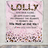Personalized To My Lolly Gifts From Granddaughter Grandson Blanket Pink Leopard Happy Birthday Gifts For Lolly Mothers Day Christmas Customized Fleece Blanket | siriusteestore