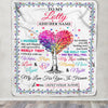Personalized To My Lolly Gifts From Granddaughter Grandson Hugged Blanket Birthday Gifts For Lolly Mothers Day Thanksgiving Christmas Custom Fleece Blanket | siriusteestore