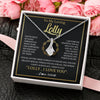 Alluring Beauty Necklace 14K White Gold Finish | 2 | Personalized To My Lolly Gifts Necklace From Granddaughter Grandson Grateful Thank You Lolly Birthday Mothers Day Jewelry Customized Gift Box Message Card | siriusteestore